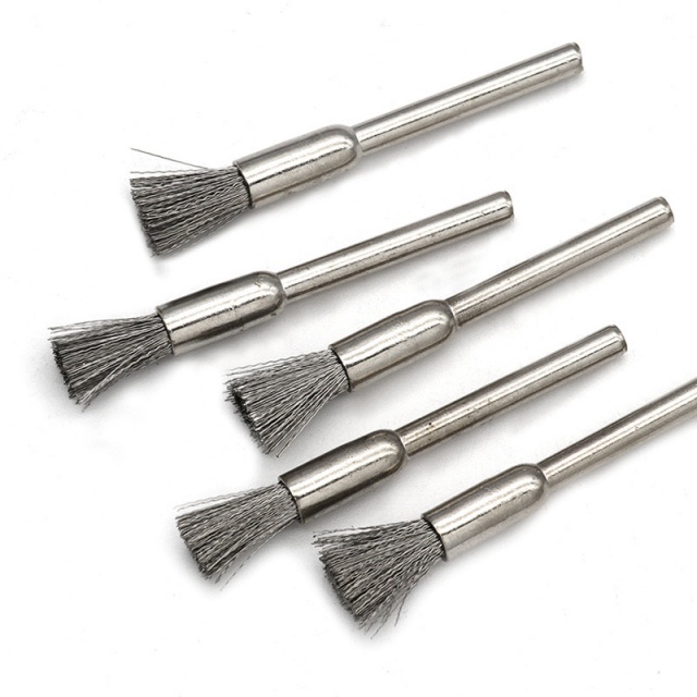 Stainless Steel End Brushes with Long Steel Shank